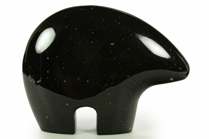 Carved Black Basalt Zuni Bear - California #344889